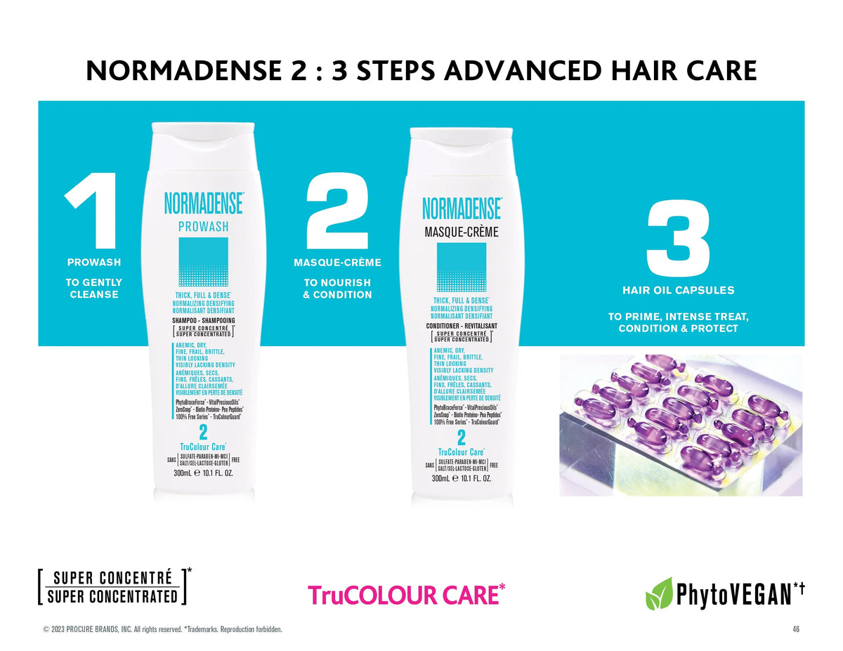 Trio NORMADENSE 2 Vegan Shampoo, Conditioner, Hair Oil for Thicker Fuller Denser Hair SNOBGIRLS