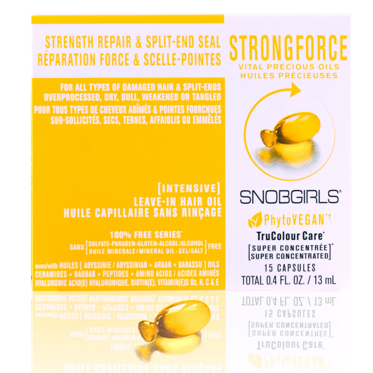 Trio STRONGFORCE Vegan Shampoo, Conditioner, Hair Oil for Strength Repair &amp; Split-End Seal SNOBGIRLS