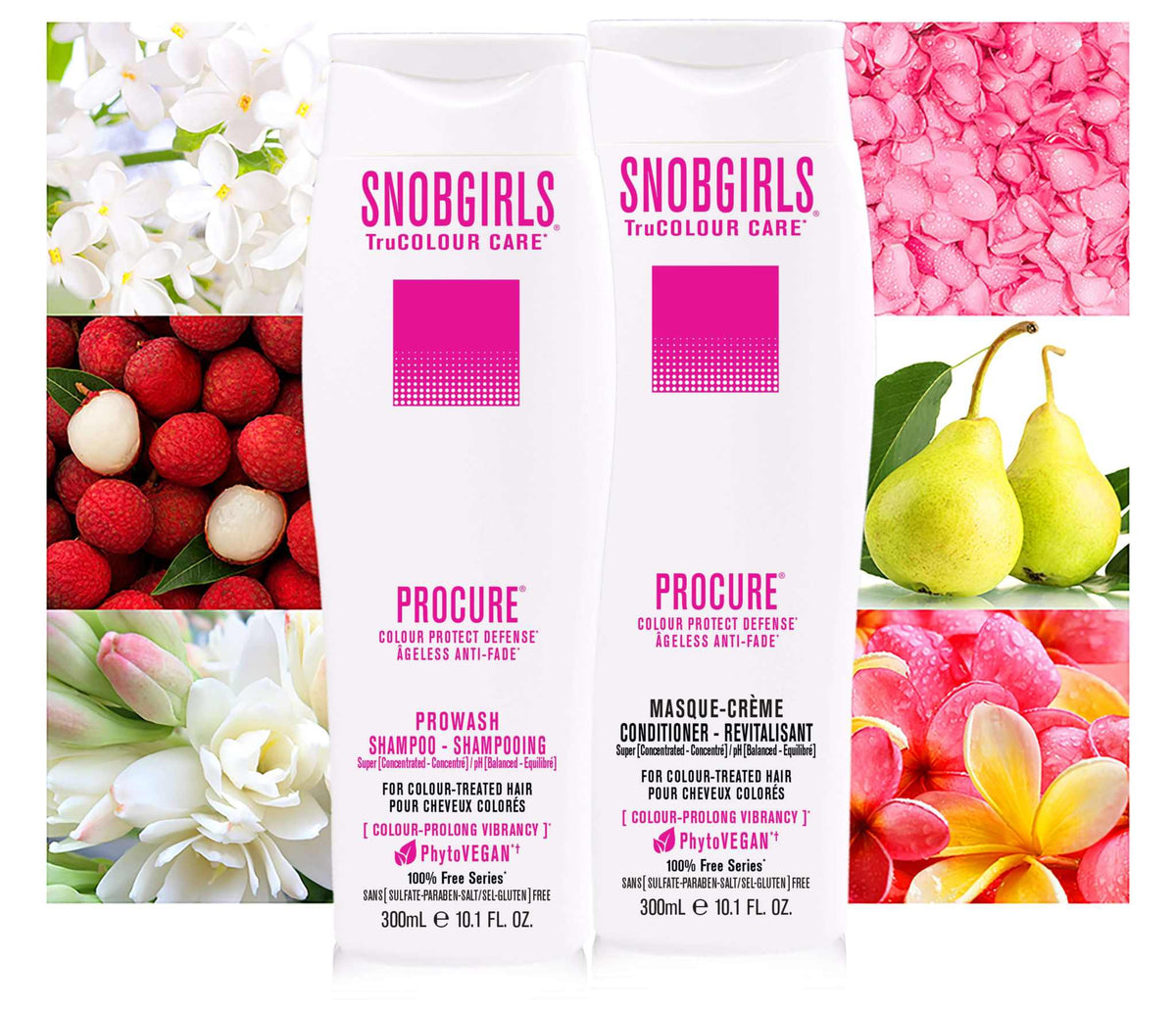 PROCURE Duo 300 mLCOLOUR PROTECT DEFENSE ÂGELESS REVIVE ELIXIR
For Colour Treated Hair, Normal, Dryor Dull Hair1 x PROCURE PROWASH 300 mL1 x PROCURE MASQUE-CREME 300 mL The SUPER CONCSNOBGIRLS Canada