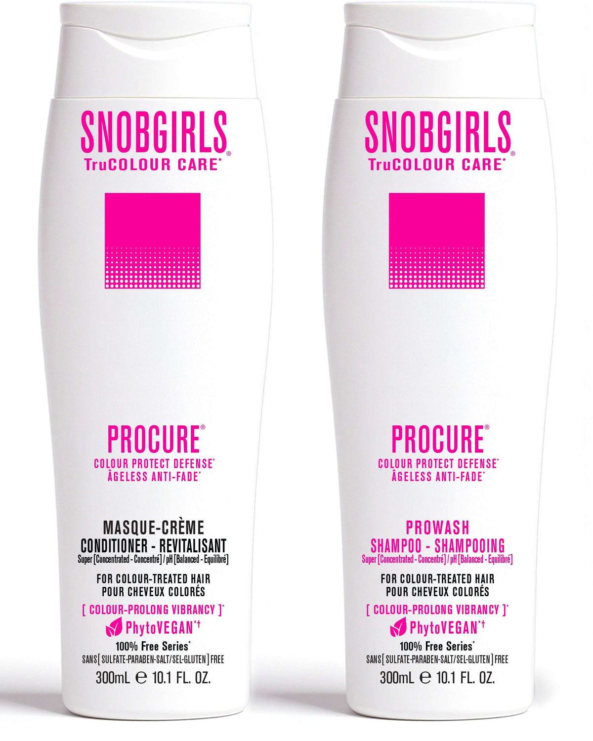 PROCURE Duo 300 mLCOLOUR PROTECT DEFENSE ÂGELESS REVIVE ELIXIR
For Colour Treated Hair, Normal, Dryor Dull Hair1 x PROCURE PROWASH 300 mL1 x PROCURE MASQUE-CREME 300 mL The SUPER CONCSNOBGIRLS Canada