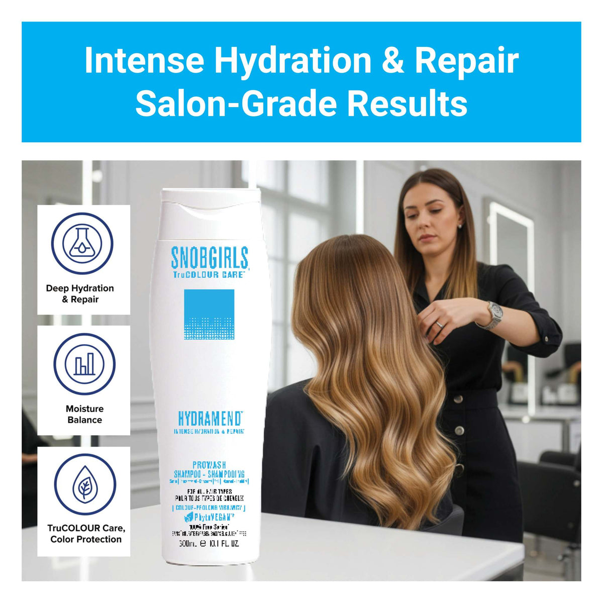 HYDRAMEND Vegan Shampoo + Conditioner 1000 mL