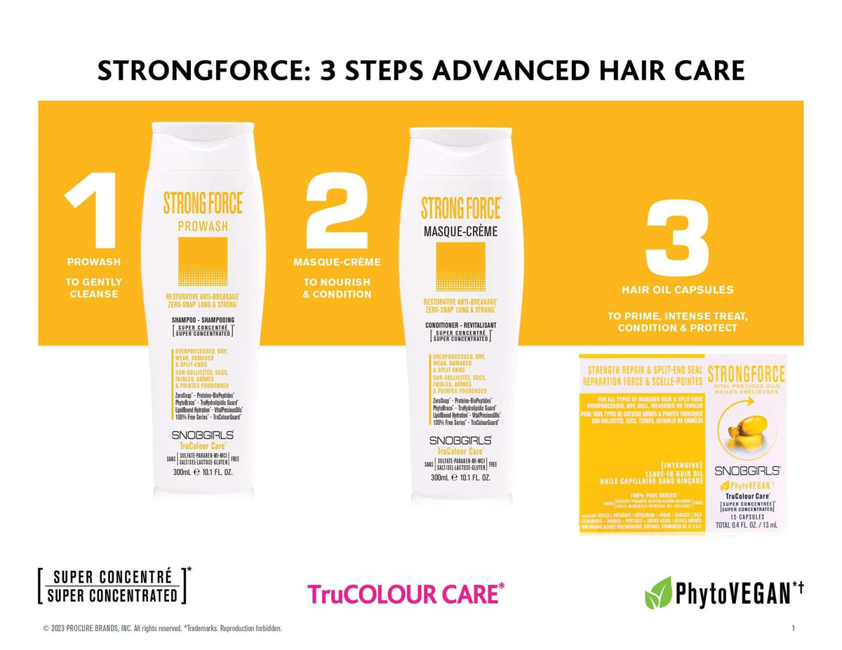STRONGFORCE Masque-Creme Vegan Conditioner 1000 mL + Pump