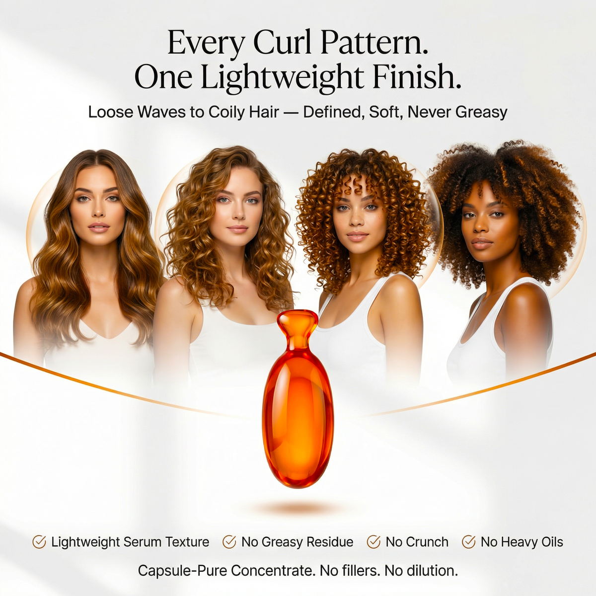 VICE-VERSA LISS & CURLS Hair Serum - Curl Care + Smooth Finish