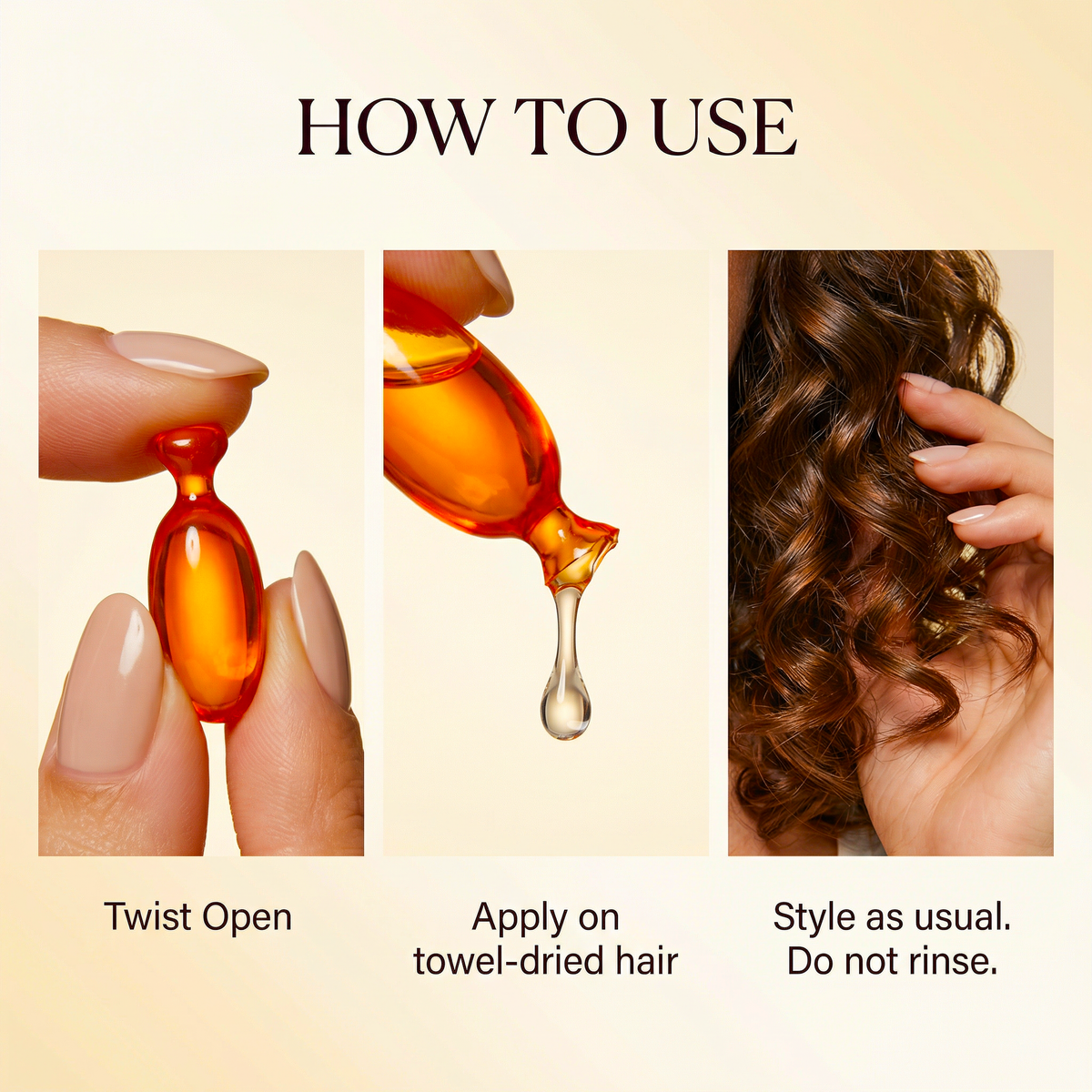 VICE-VERSA LISS & CURLS Hair Serum - Curl Care + Smooth Finish
