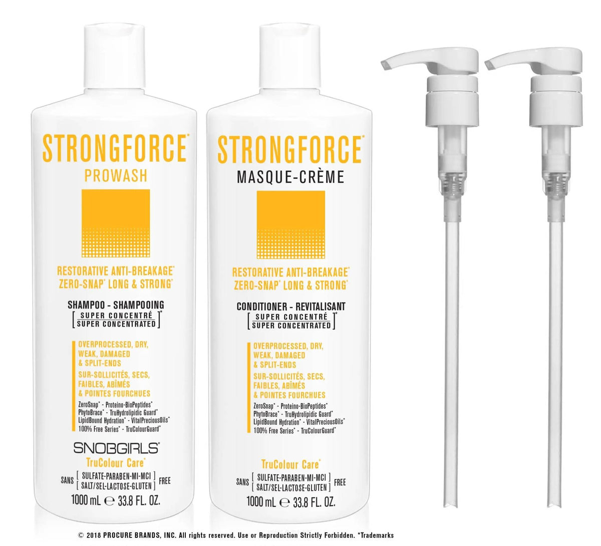 DUO STRONGFORCE - Prowash + Masque-Creme 1000 mL - SNOBGIRLS Canada