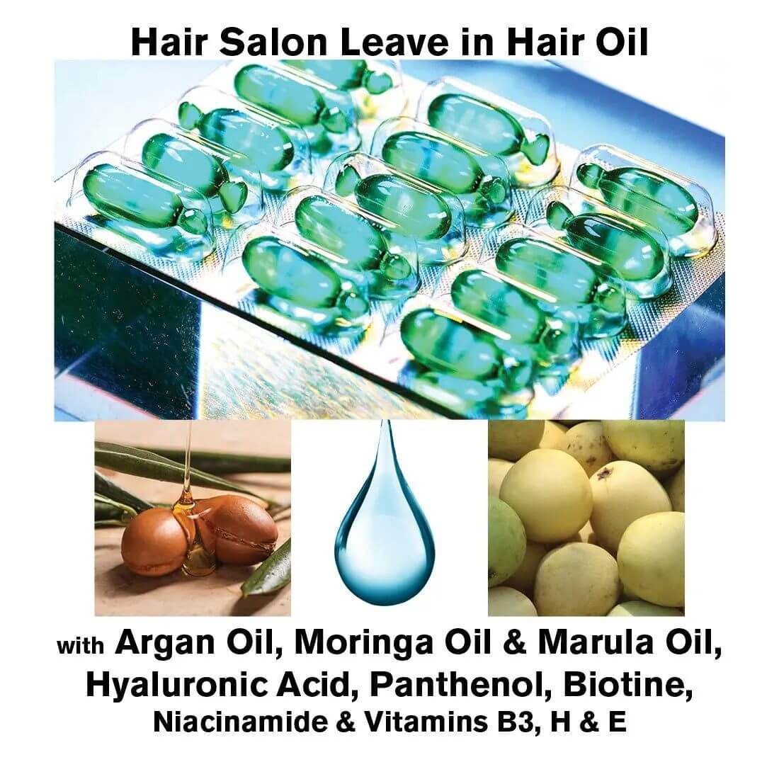 BODYDENSE Intensive Leave-In Hair Oil - 45 Capsules - SNOBGIRLS Canada