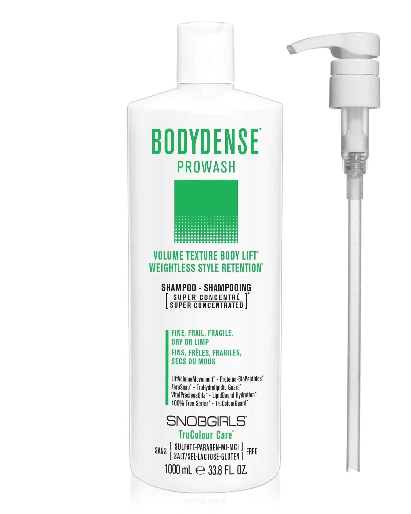 BODYDENSE Prowash (shampoo) 1000 mL + Pump - SNOBGIRLS Canada