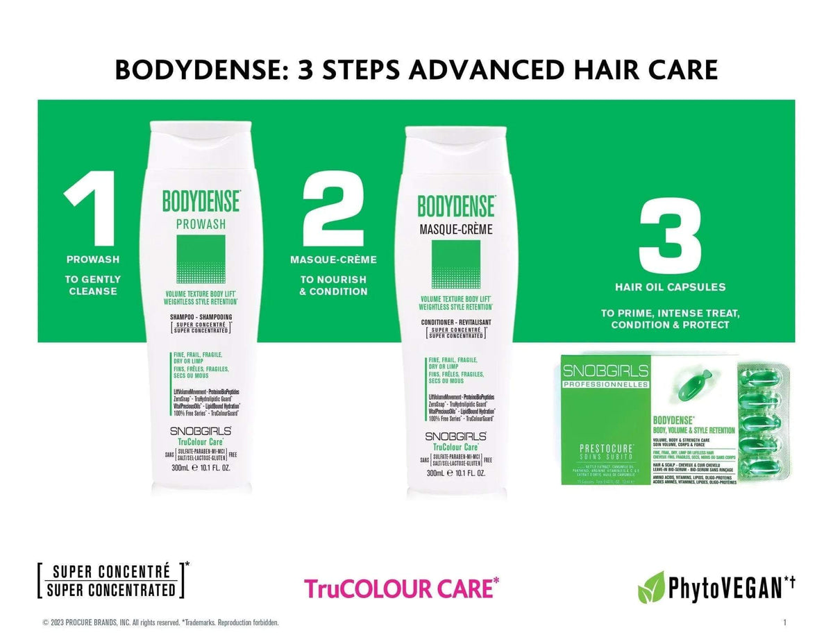 BODYDENSE Prowash Vegan Shampoo 1000 mL + Pump - SNOBGIRLS Canada