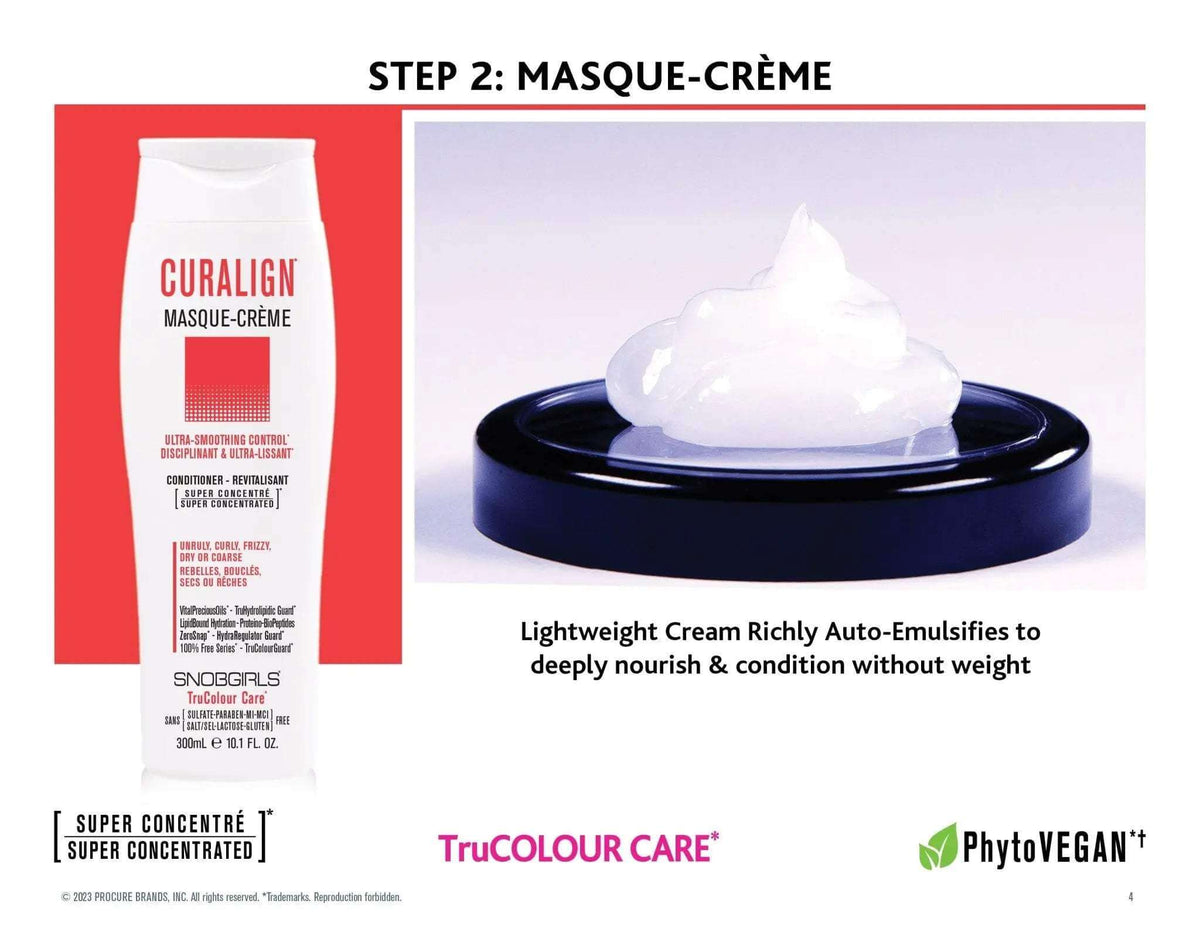 CURALIGN Masque-Creme Vegan Conditioner 1000 mL + Pump - SNOBGIRLS Canada