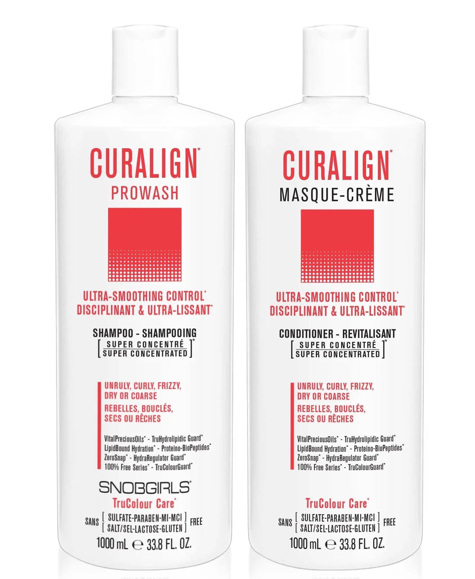 CURALIGN Shampoo Conditioner Duo 1000 mLCURALIGN Shampoo Conditioner Duo 1000 mLSNOBGIRLS Canada