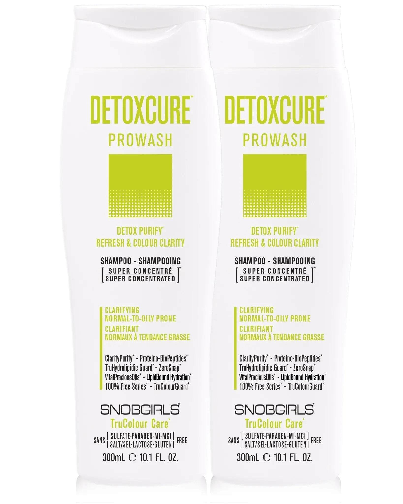 DETOXCURE Prowash Vegan Shampoo DUO 300 mLDETOXCURE Prowash Vegan Shampoo DUO 300 mLSNOBGIRLS Canada