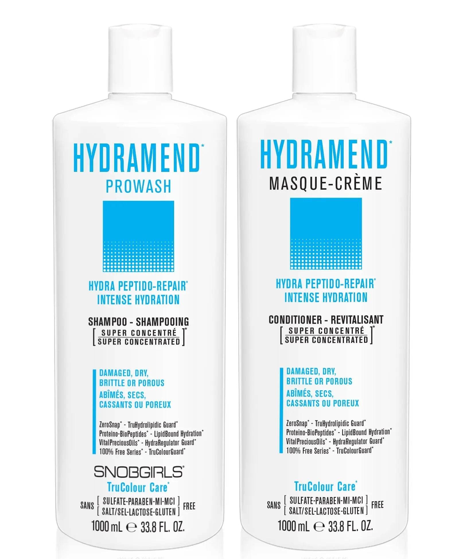 DUO HYDRAMEND Bundle- 1 Shampoo with 1 Conditioner 1000 mL - SNOBGIRLS Canada