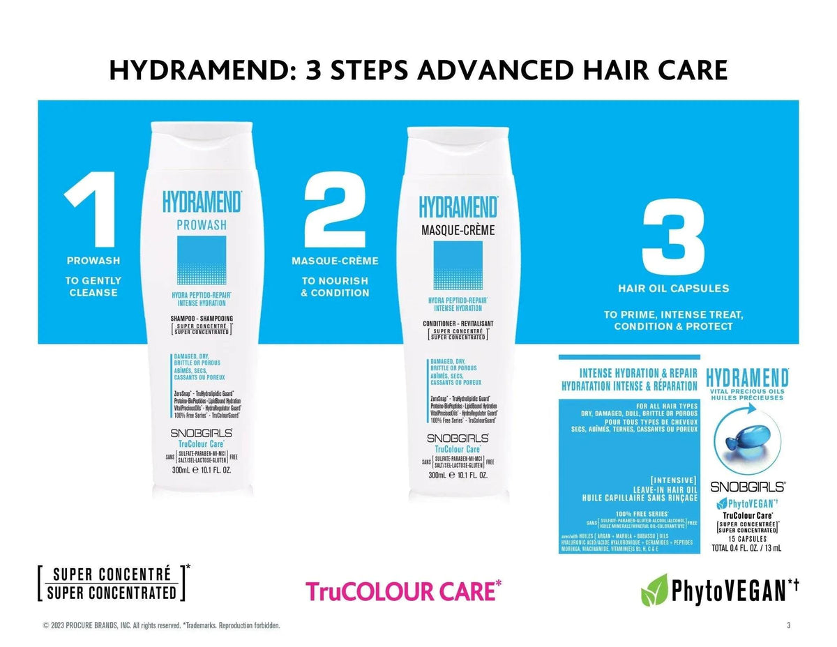 DUO HYDRAMEND Bundle- 1 Shampoo with 1 Conditioner 1000 mL - SNOBGIRLS Canada