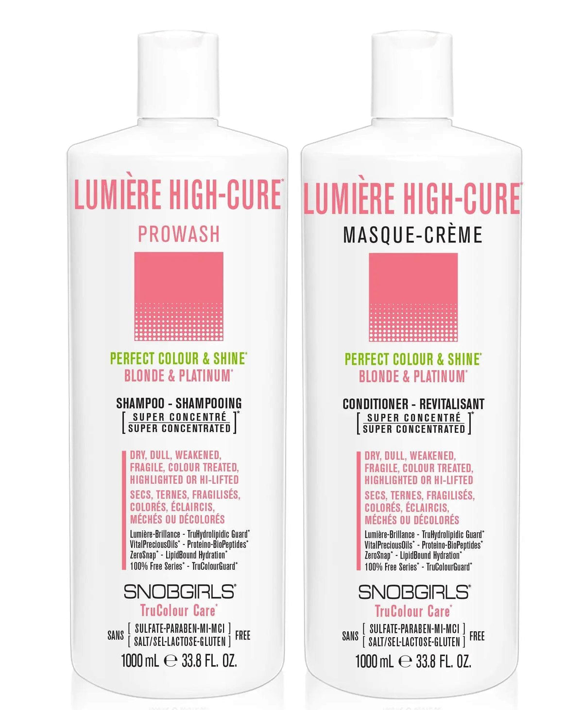 LUMIERE HIGHCURE Shampoo Conditioner Duo 1000 mLLUMIERE HIGHCURE Shampoo Conditioner Duo 1000 mLSNOBGIRLS Canada