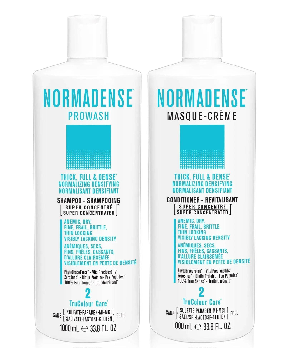 DUO NORMADENSE 2 Bundle- 1 Shampoo with 1 Conditioner 1000 mL - SNOBGIRLS Canada