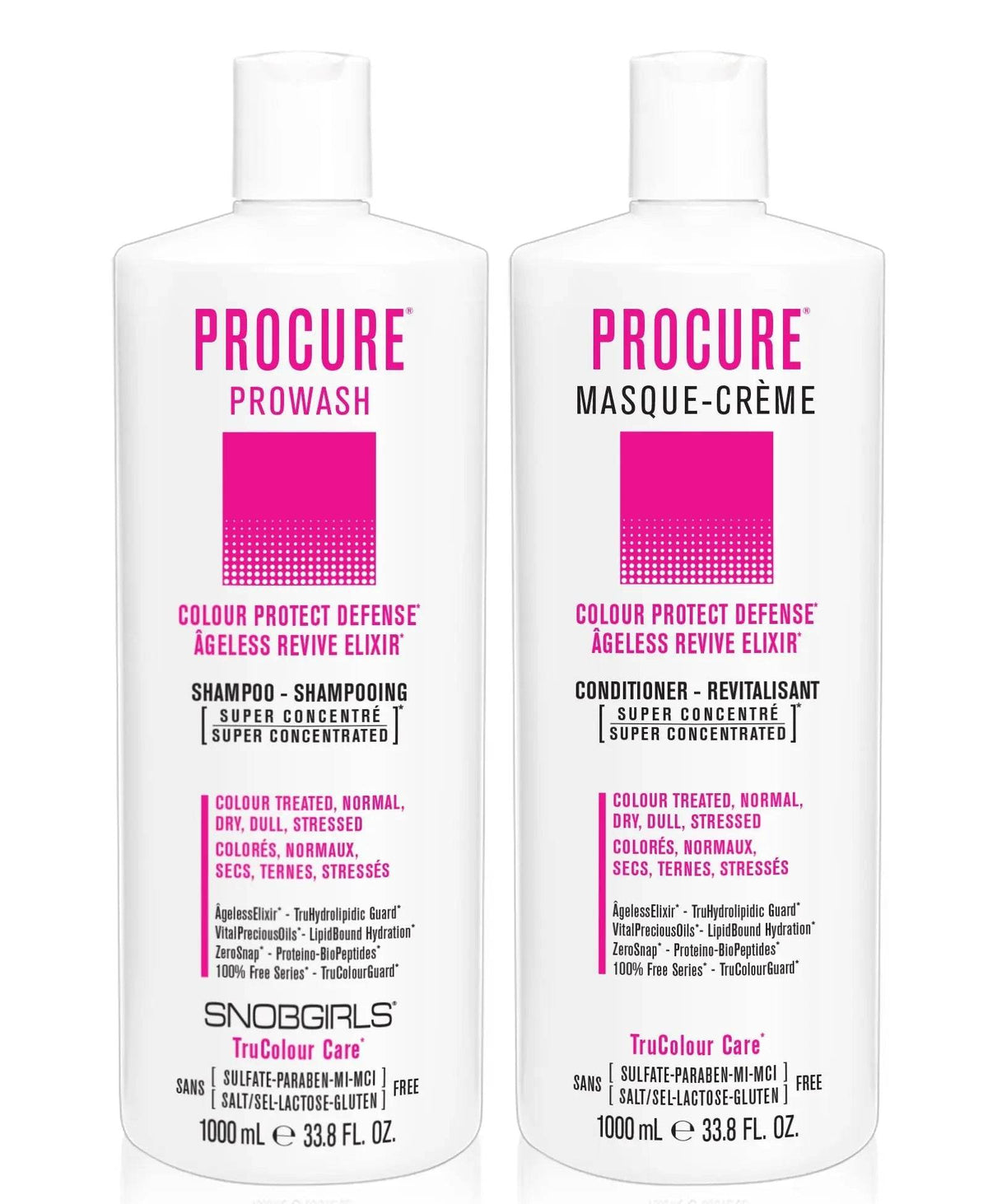 DUO PROCURE Bundle- 1 Shampoo with 1 Conditioner Liters - SNOBGIRLS Canada