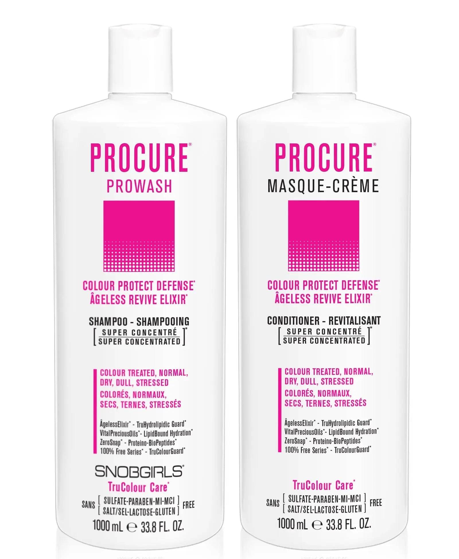 PROCURE Shampoo Conditioner Duo LitersPROCURE Shampoo Conditioner Duo LitersSNOBGIRLS Canada