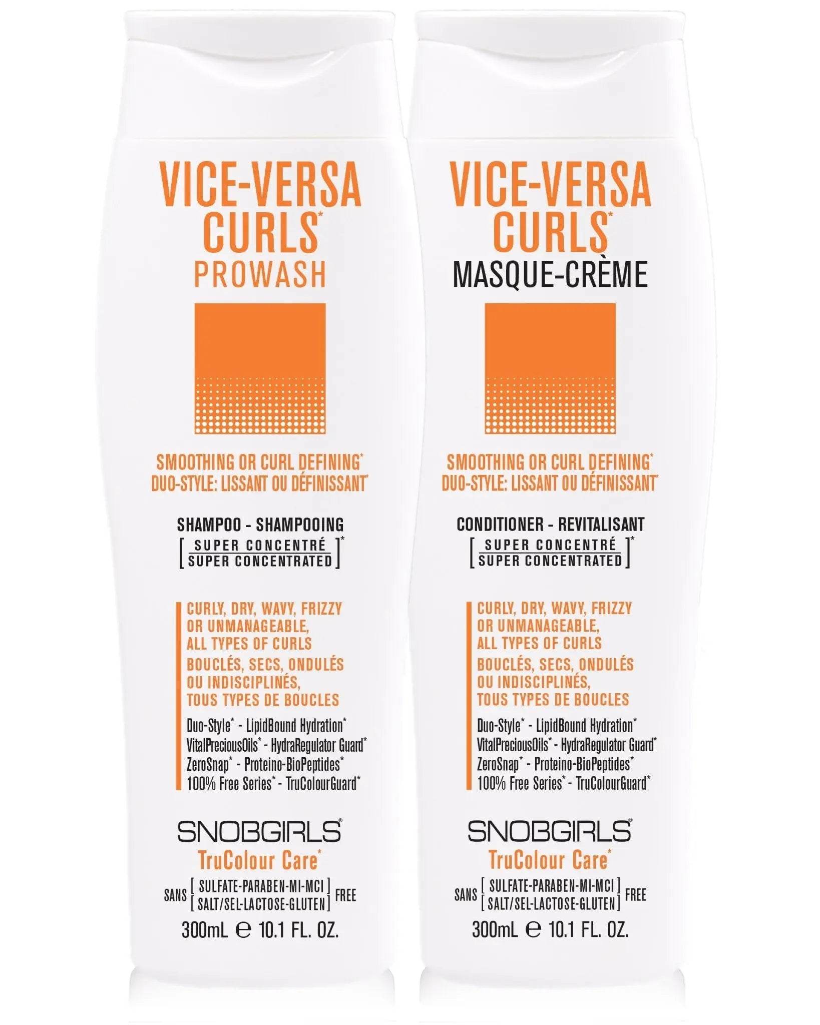 VICE-VERSA CURLS Shampoo Conditioner DuoVICE-VERSA CURLS Shampoo Conditioner DuoSNOBGIRLS Canada