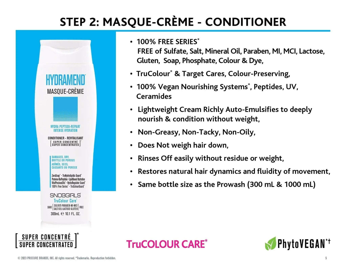 HYDRAMEND Masque-Creme Vegan Hydrating Conditioner 1000 mLHYDRAMEND Masque-Creme Vegan Hydrating Conditioner 1000 mLSNOBGIRLS Canada