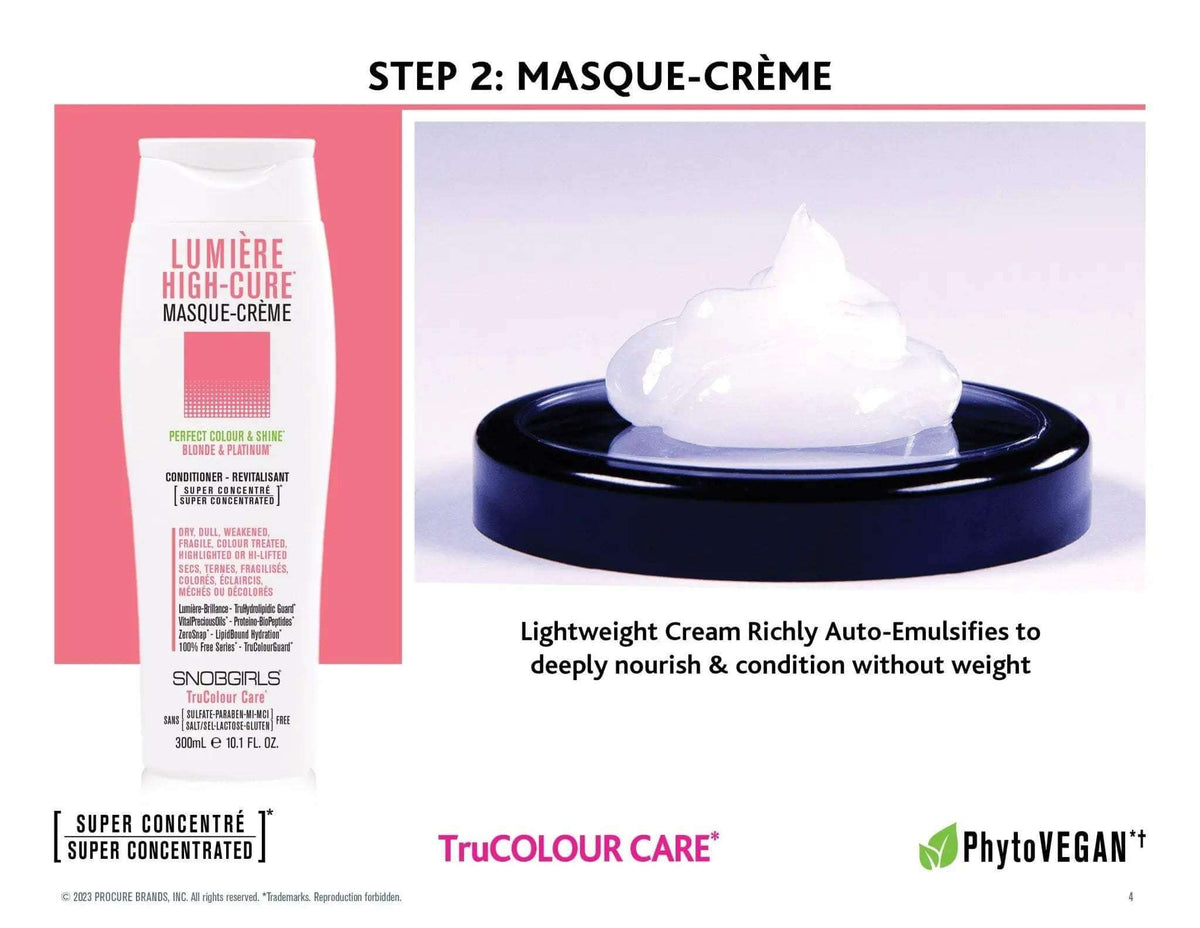 LUMIERE HIGHCURE Masque-Creme Vegan Conditioner 300 mL - SNOBGIRLS Canada