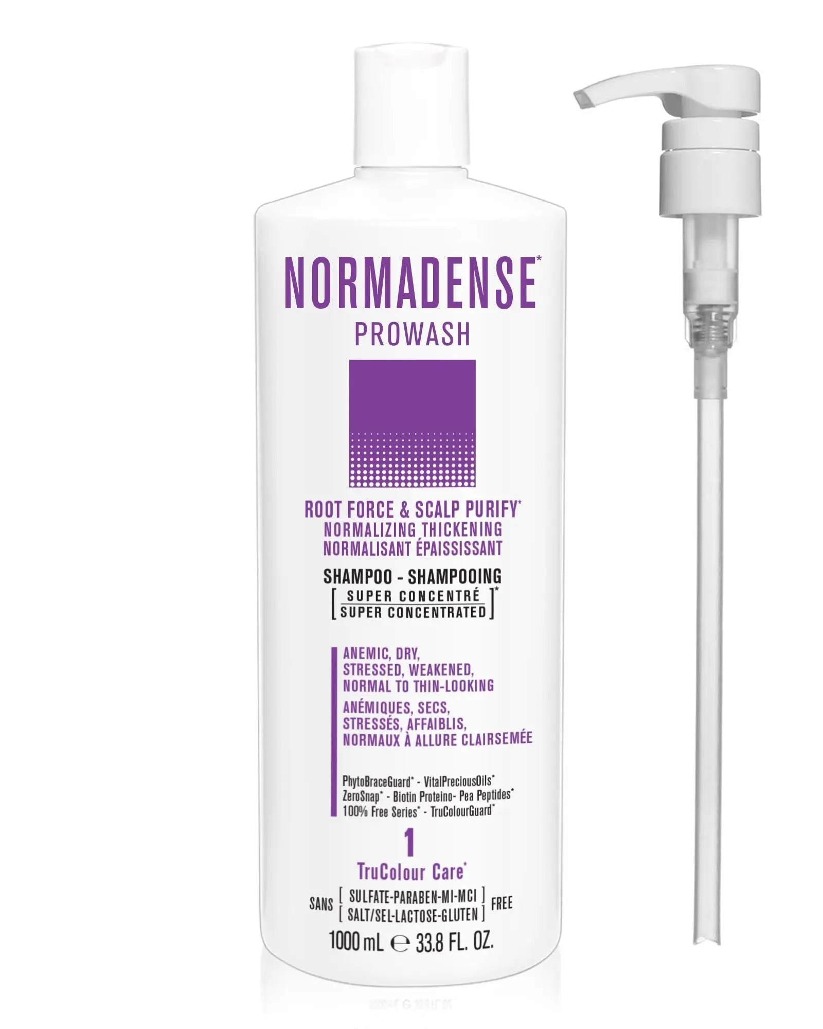 NORMADENSE 1 Prowash (shampoo) 1000 mL + Pump - SNOBGIRLS Canada