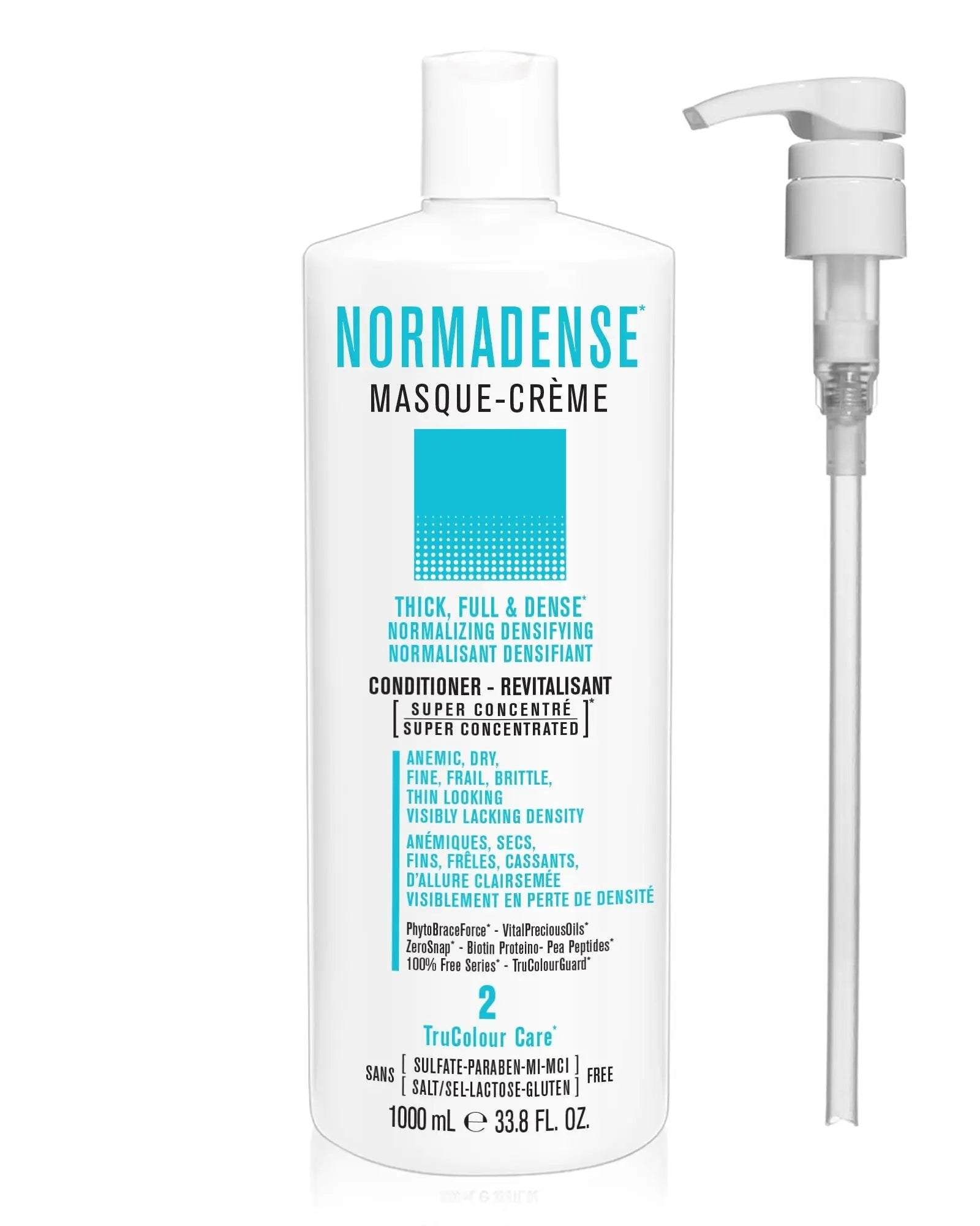 NORMADENSE 2 Masque-Creme (conditioner) 1000 mL + Pump - SNOBGIRLS Canada