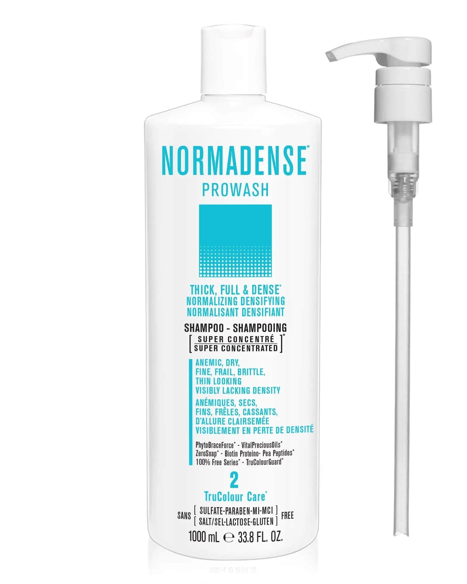 NORMADENSE 2 Prowash (shampoo) 1000 mL + Pump - SNOBGIRLS Canada