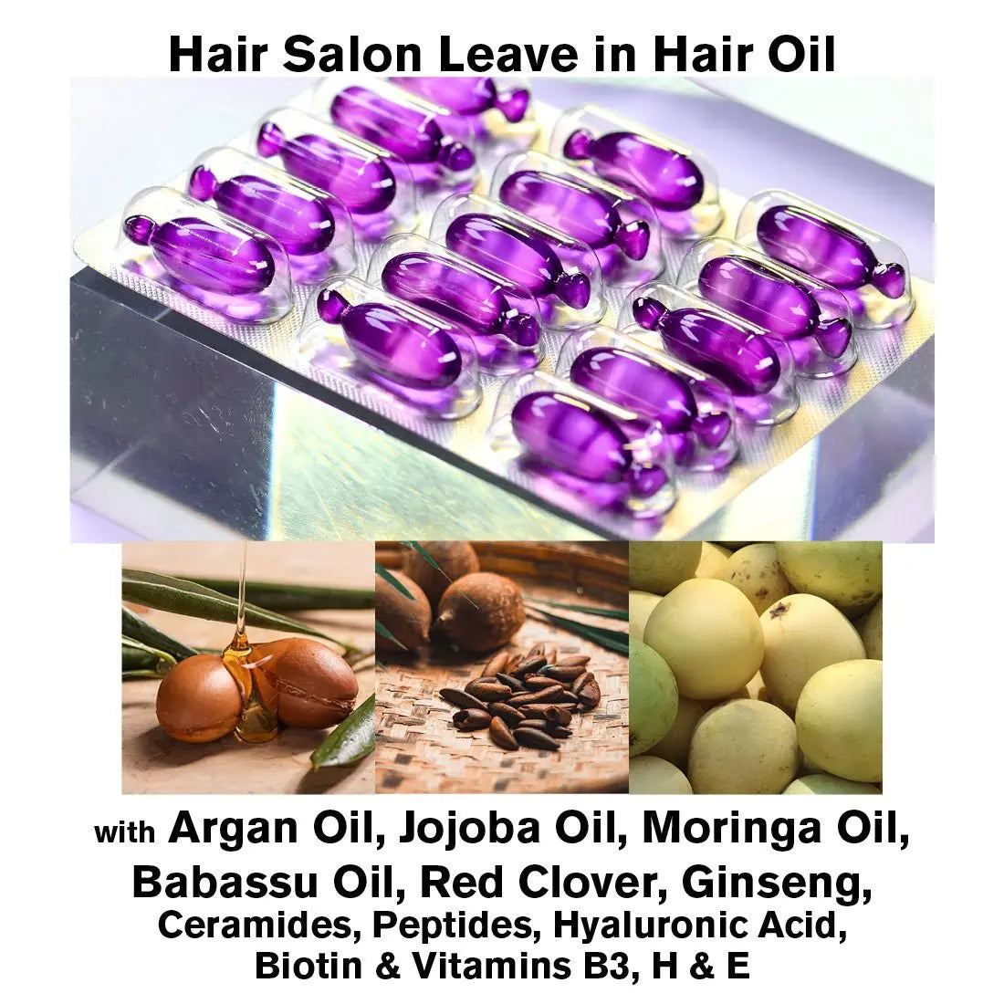 NORMADENSE Hair Oil with Argan Oil, Red Clover, Ginseng, Ceramides, Peptides, Hyaluronic Acid, Biotin &amp; Vitamins - SNOBGIRLS Canada