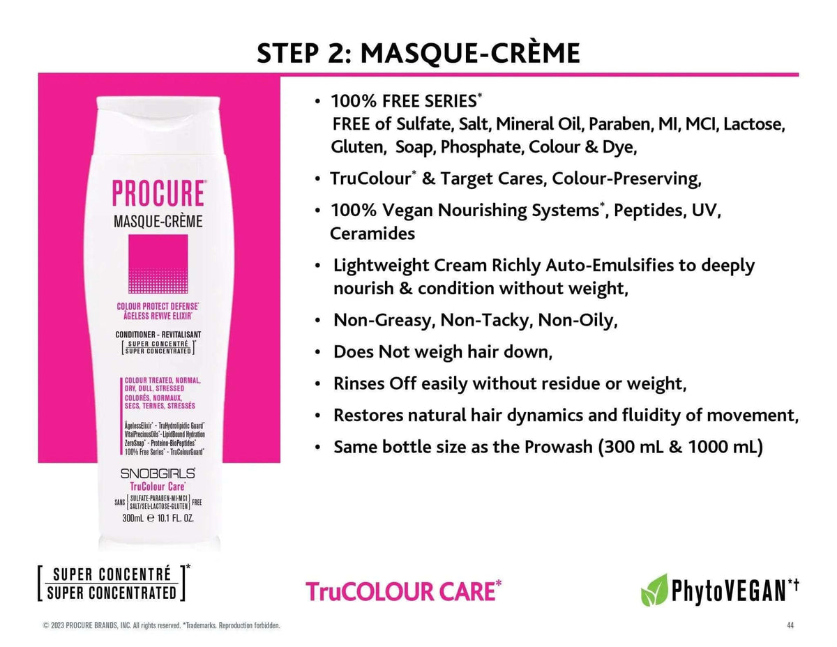 PROCURE Masque-Creme Vegan Conditioner 1000 mL + Pump - SNOBGIRLS Canada