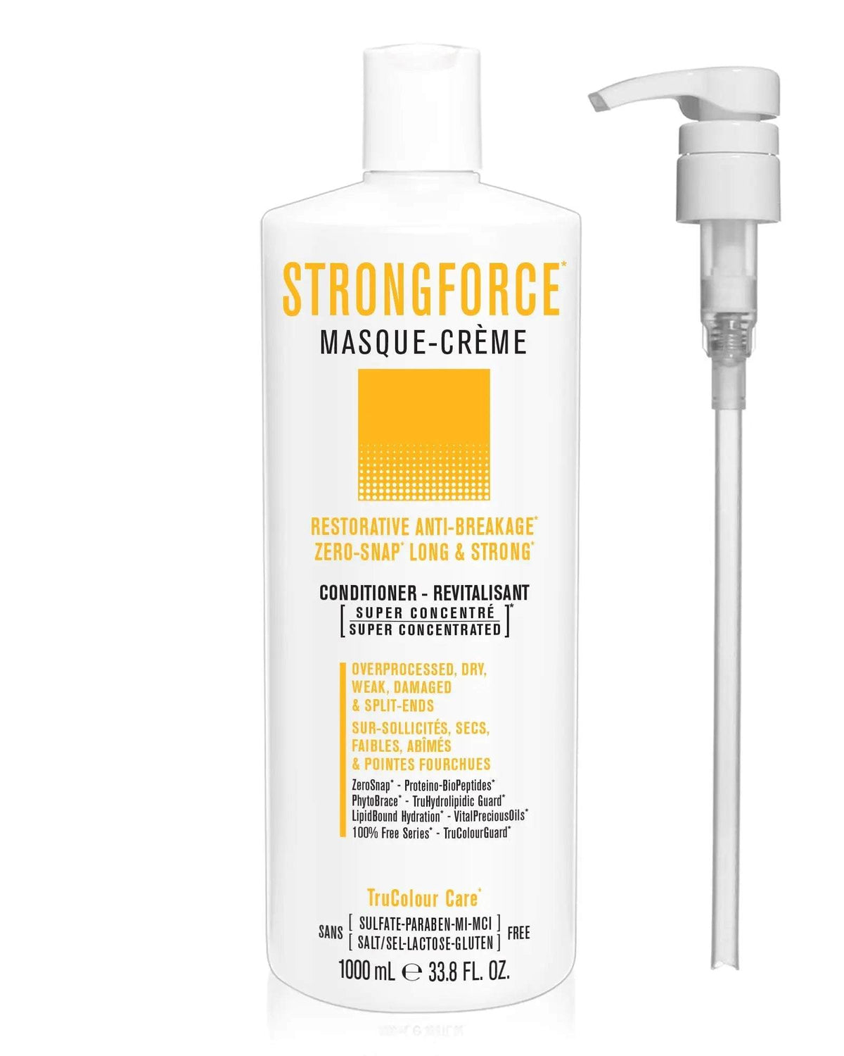 STRONGFORCE Masque-Creme Vegan Conditioner 1000 mL + PumpSTRONGFORCE Masque-Creme Vegan Conditioner 1000 mL + PumpSNOBGIRLS Canada