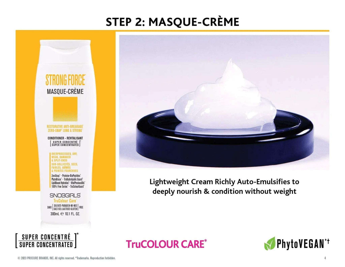 STRONGFORCE Masque-Creme Vegan Conditioner 1000 mL - SNOBGIRLS Canada