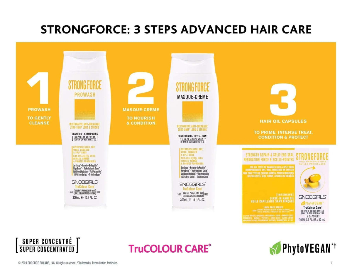 STRONGFORCE Prowash Vegan Shampoo 300 mL - SNOBGIRLS Canada